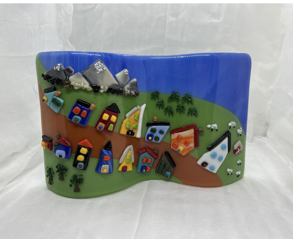 Whimsical Village Wave